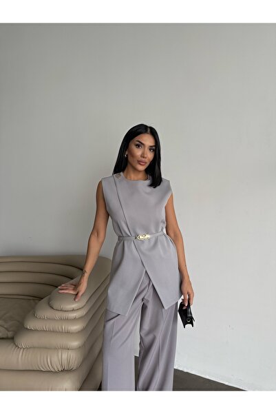 CLB COLLECTION Women's Vest Trousers Set