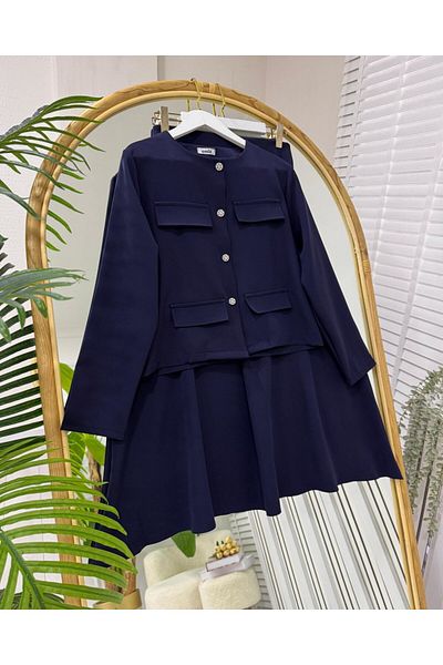 onix Navy Blue Anya Double Suit Shoes