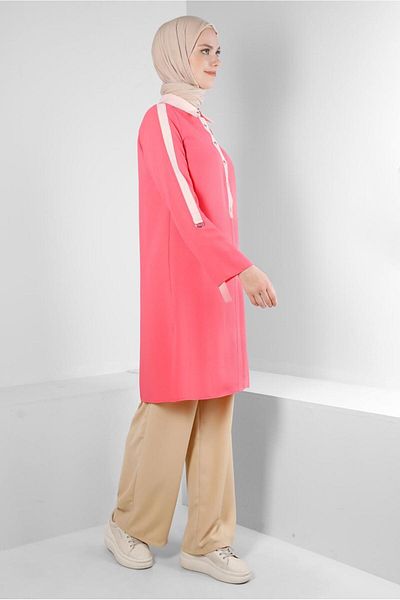 Alvina SHIRT COLLAR BUTTONED TUNIC 43705