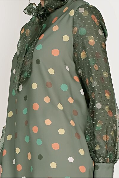 Alvina Tule Detail Pointed Tunic 40503