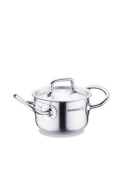 KORKMAZ Gastro Proline Pot Stainless Steel, Capacity 12x8