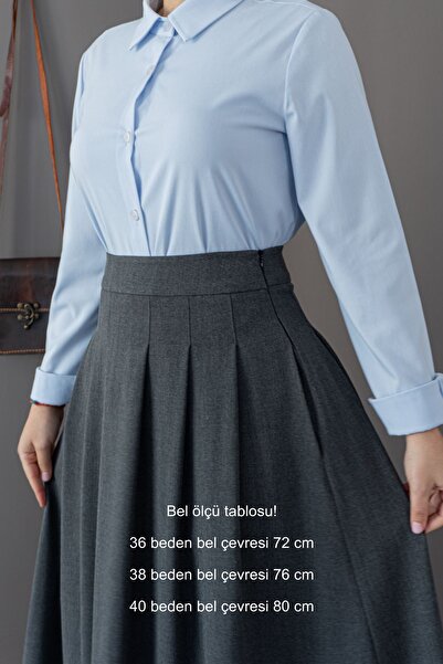 hrmonny PLEATED LONG FLARED SKIRT