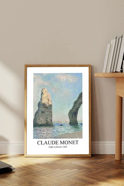 Dekorsiahome Ένα τεμάχιο ζωγραφική με ξύλινο πλαίσιο Claudemonettk0020