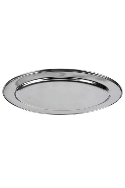 Heinner Heinner HR-SNS-55OV Stainless Steel Oval Tray 55x38x2.5CM (Silver)