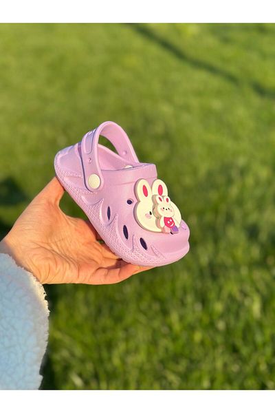 Bold Boutique Papuci pentru copii cu figurine mobile, talpă anti-alunecare, papuci pentru piscină pe plajă