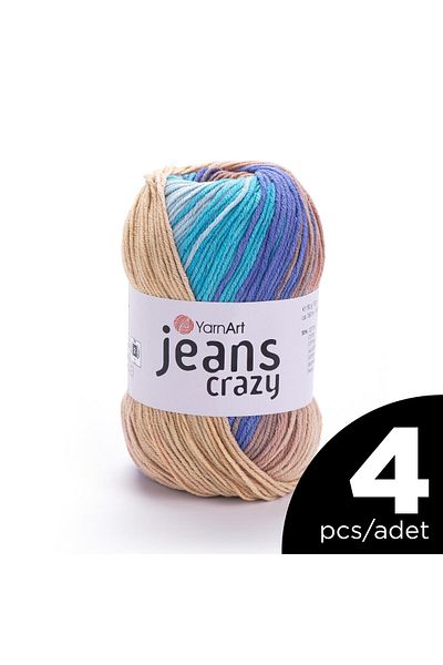 Yarnart MARBLED JEANS CRAZY - Μοντέλο 8207 - 4 Τεμάχια