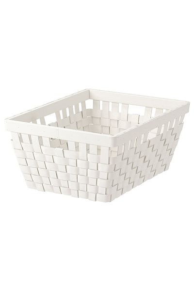 IKEA KNARRA Basket, white, 38 x 29 x 16 cm