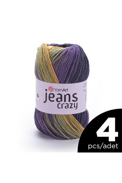 Yarnart Jeans Crazy - Ebruli - 8220 - 4 Pcs
