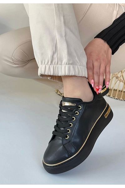 ZAGA Prime Pantofi sport cu șireturi Kity Black Skin