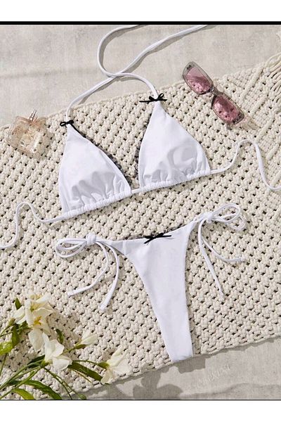 nuriçgiyim Bow Detailed Bikini Set