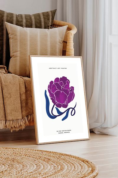 Dekorsiahome Едно парче картина в дървена рамка Tk0077