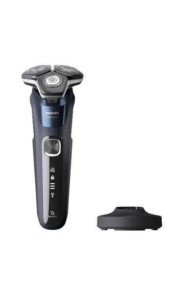 Philips Aparat de ras electric Philips Shaver Seria 5000 S5885/25,Wet&Dry,Autonomie 60 minute (Gri/Albastru)