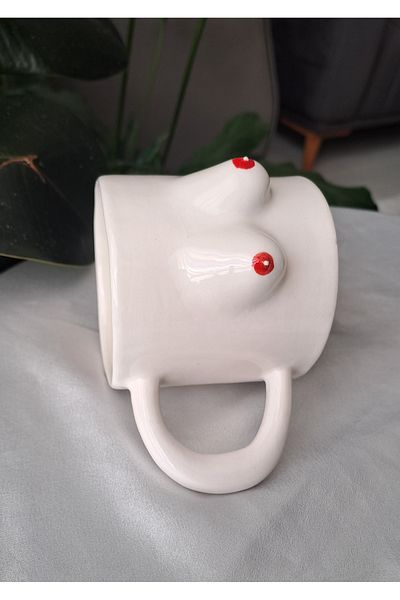 Gonulella Mammary Mug Breasted Mug - Breast Mug / Chest Ceramic Mug