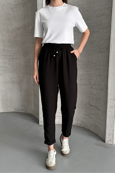 macharel jeans Narrow Leg Pocket Ayrobin Linen Trousers