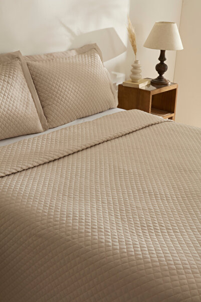 Karaca Home Anna Çift Kişilik Yatak Örtüsü Bej