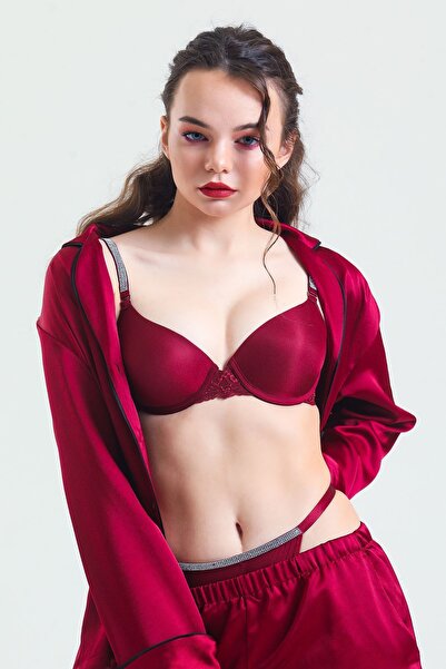 Magic Form Stoned Lace Push up Supported Bra