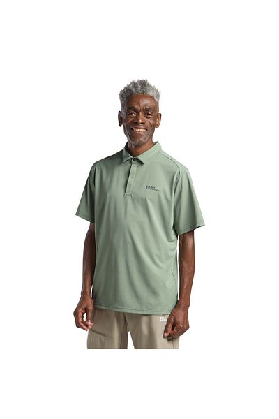 Jack Wolfskin Ανδρικό κοντομάνικο μπλουζάκι Delgami Polo M Anthracite