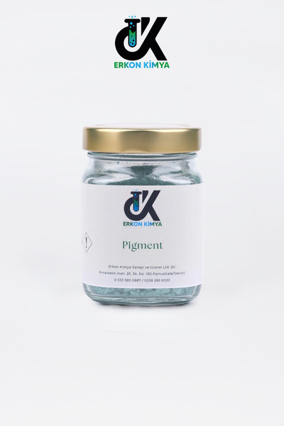 ERKON KİMYA 200 gr Sedefli Toz Pigment Boya / Yeşil / Epoksi İçin
