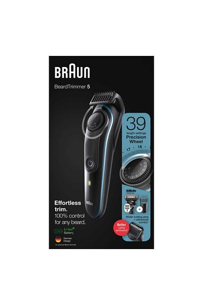 Braun Braun BT5341 beard trimmer, 39 length settings, Precision head, 2 combs