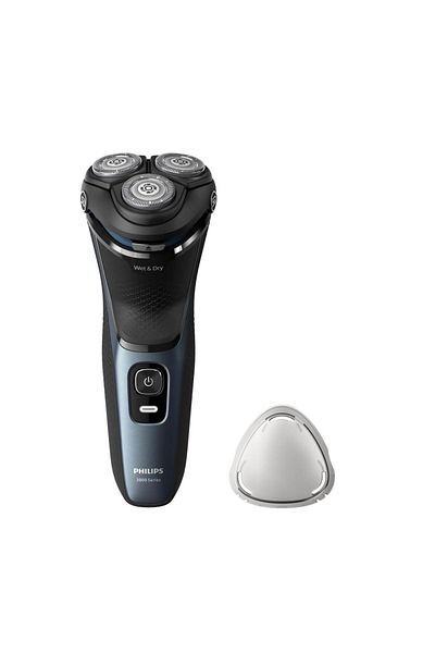 Philips Aparat de ras electric Philips Seria 3000 S3144/00, Autonomie 60 minute, 3 lame, Umed&Uscat