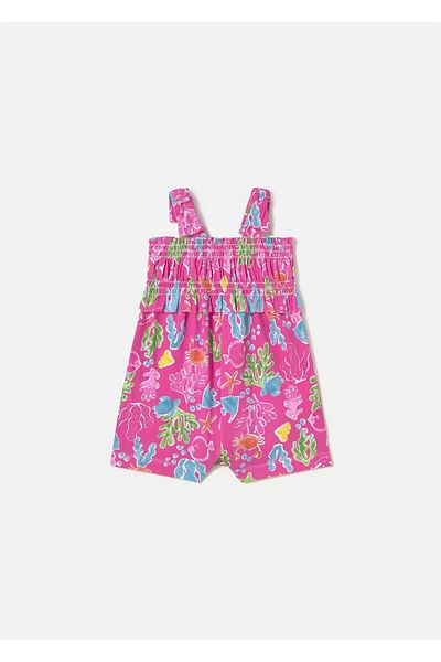 MAYORAL Fuchsia Baby Girl Printed Short Jumpsuit 1839