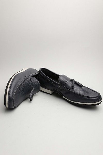 Gondol Loafer clasic pentru bărbați din piele naturală bleumarin 40 Ttx.60150