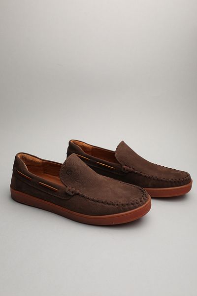 Gondol حذاء لوفر كلاسيكي من الجلد الطبيعي للرجال باللون البني Nubuck 41 ttx.60156