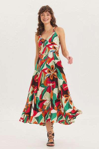 Clandestino Red Cross Back Dress