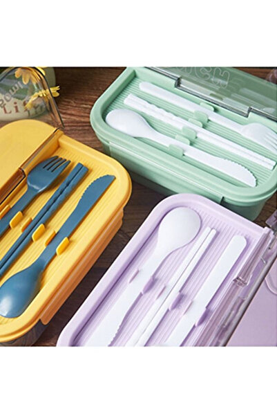 COOYA Portable Food-grade Plastic Lunch Box,Microwave Sealed Bento Box,for Children,Adult(dark blue)