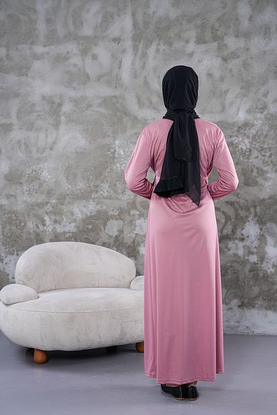 miss ledonna Πλαϊνή δέση Dusty Rose Black Piping