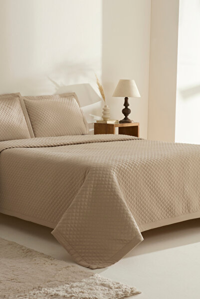 Karaca Home Anna Çift Kişilik Yatak Örtüsü Bej