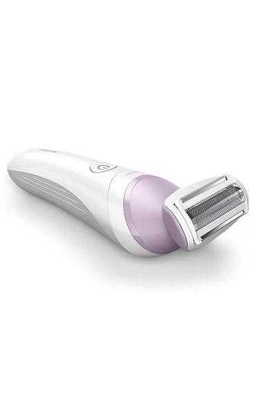 Philips Philips Women's Electric Shaver Series 6000 BRL136/00, Wet&Dry, 4 Accessories (White/Pink)