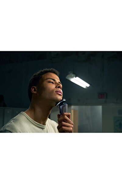 Philips Ηλεκτρική ξυριστική μηχανή Philips Shaver Series 5000 S5885/25, για υγρό και στεγνό ξύρισμα, χρόνος λειτουργίας 60 λεπτών (Γκρι/Μπλε)