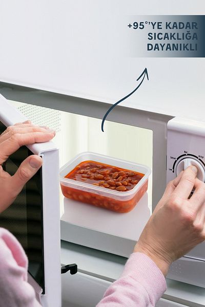 Nandy Home Set of 4 Vacuum Lid Storage Containers Can Be Used in Microwave and Freezer 1900ml