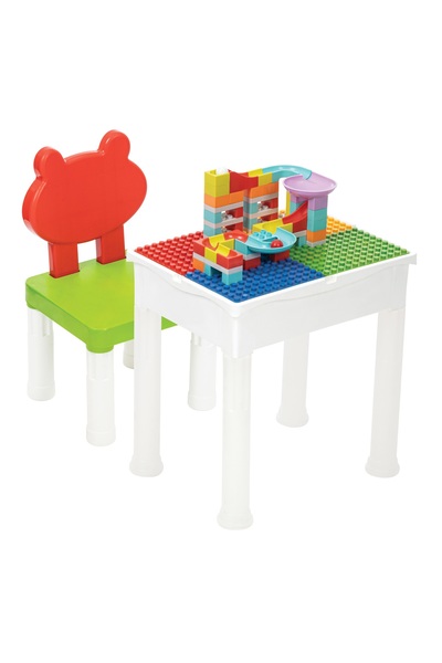 A&G Monarque Multi Activity Set 82 Pieces with Blocks Compatible with Legoduplo