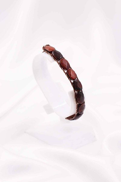SAURACHI Red Tiger Eye Stone, Natural Stone Rolex Bracelet Elevator Clasp Adjuster