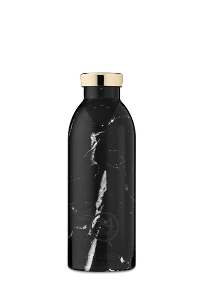 24Bottles Clima Bottle Marble Black Stainless Steel Thermos 500 ml