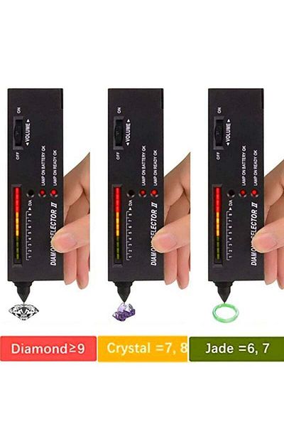 COOYA Professional Diamond Test Pen, Jeweller's Test Tool for Novices and Experts, 16x4x2.2xcm, Black