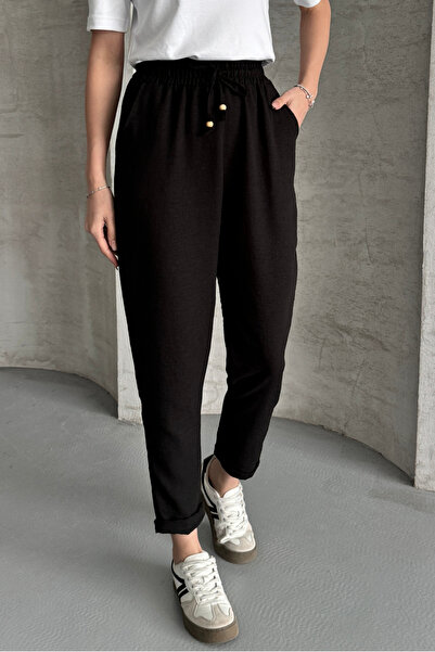 macharel jeans Narrow Leg Pocket Ayrobin Linen Trousers