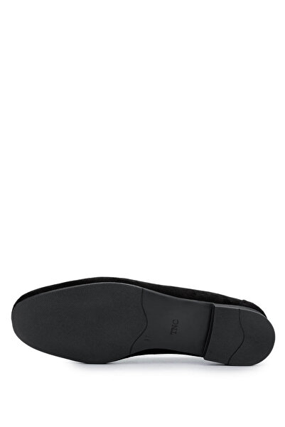 Tamer Tanca Жіночі мокасини з натуральної шкіри чорні замшеві туфлі