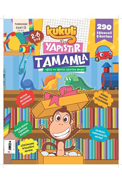 Turkuvaz Dergi KUKULİ İLE YAPIŞTIR TAMAMLA 6 TEK SAYI