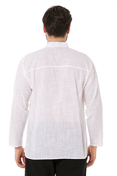 TCT TEKSTİL ΑΝΔΡΙΚΟ ΠΟΥΚΑΜΙΣΟ ΜΕ ΜΑΚΡΥ ΜΑΝΙΚΙΑ ΜΕ ΚΟΛΑΡΟ ΣΑΝΤΟΥΚΛΟ-4550