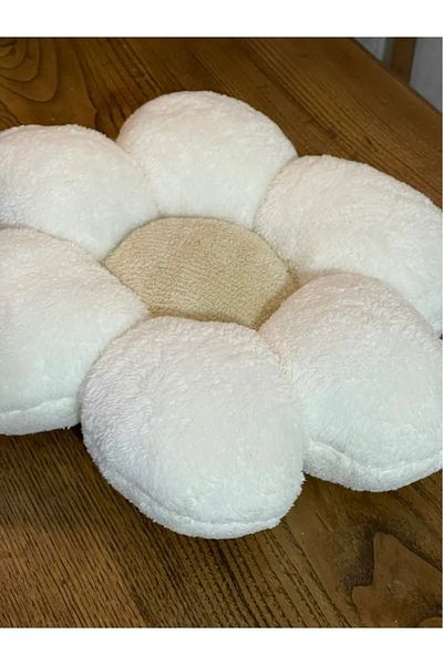 Özgüner Oyuncak Daisy Design Plush Throw Pillow Cushion for Living Room and Bedroom