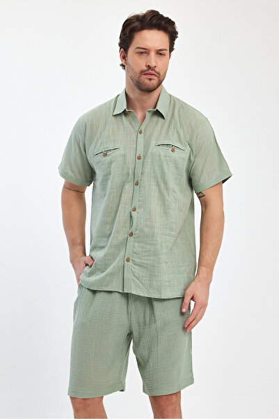 TCT TEKSTİL ΑΝΔΡΙΚΟ ΠΟΥΚΑΜΙΣΟ ΜΕ ΚΟΛΑΡΟ ΚΑΙ ΔΙΠΛΕΣ ΤΣΕΠΕΣ -4540