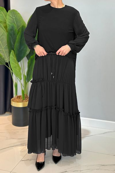 Ceremony Σετ κολόνας με βολάν Cummerbund 5999 Μαύρο