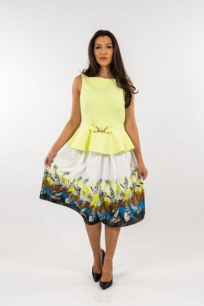 Gorgeaux Lime Top and Casandra Skirt Set - XL(42)