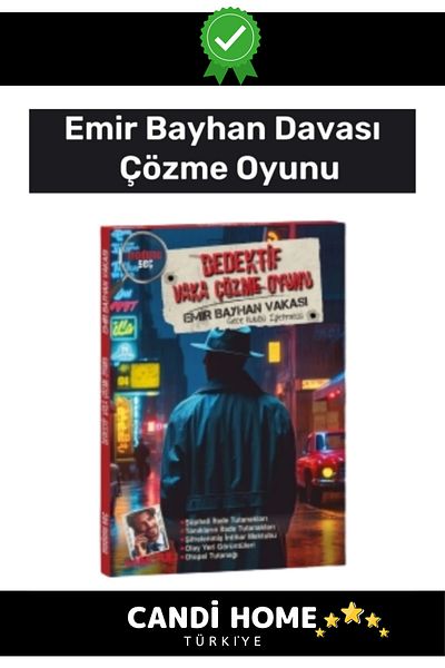 HOBİ CONDİ Premium Specialized Detective Toy: Bloody Money Murder, Case-Solving Game Bayhan Case