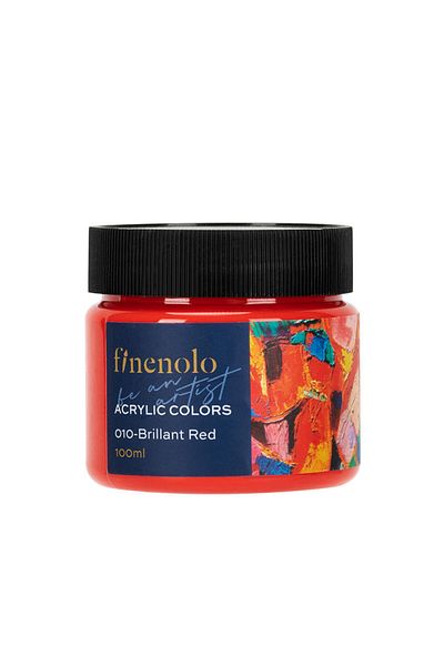 Deli Vopsea Acrilica 100ml Red Finenolo Deli