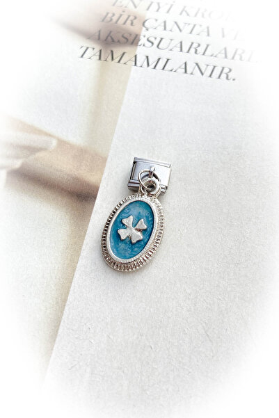 roshel Gümüş Renk Kararmaz İtalyan Bileklik Mineli Charm 27 Farklı Model