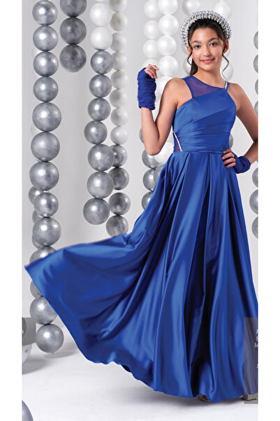 ERKUT KIDS 835 Indigo Evening Dress